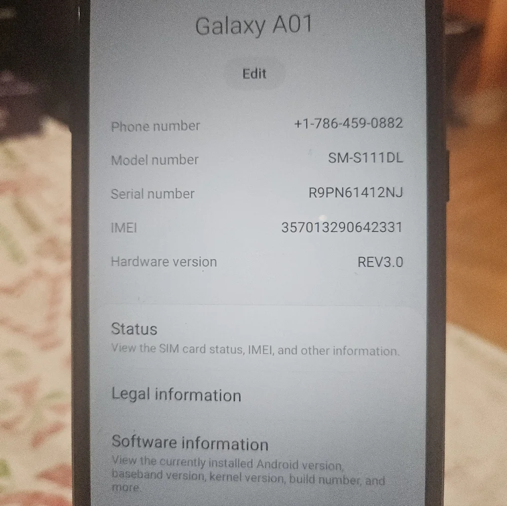 Samsung smartphone showcasing
